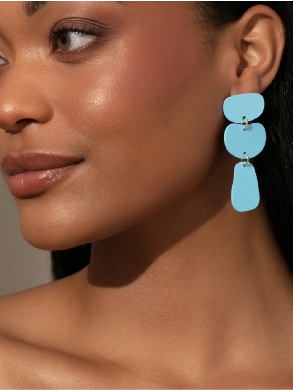 NWT Uncommon James Nudist Earrings in Blue